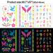 HOWAF 7 Large Sheets Neon Temporary Tattoos - 100+ Shimmer Designs for Women & Girls - Buy Online on GoSupps.com