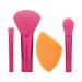 Real Techniques Limited Edition Mini Holidaze Brush + Sponge Kit Makeup Brush & Makeup Blending Sponge Set For Foundation Powder & Eyeshadow Travel Makeup Tools 4 Piece Gift Set