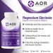 AOR Magnesium Glycinate 90mg 180 Capsules - Promotes Optimal Muscle Function & Metabolism - Vegan Magnesium Bisglycinate Supplement - Cardiovascular Support Muscle Comfort & Balanced Menstrual Cycles - Buy Online on GoSupps.com