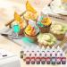 E-Kongton Airbrush Food Colouring Liquid: 24 Vivid Colours Liquid for Airbrush Baking Cake Decorating Pastries Macarons Biscuits Odourless Vibrant Airbrush Food Colouring - 0.35oz/Bottle 0.04 ml (Pack of 24) - Buy Online on GoSupps.com