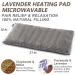 RelaxCoo Microwavable Heating Pad for Neck and Shoulder Pain Relief - Washable Cover, Moist Heat Therapy - Lavender Scented - Buy Online on GoSupps.com
