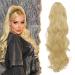 BARSDAR Blonde Ponytail Extension Long Wavy Claw Clip in Ponytail Hair Extensions Synthetic Hairpiece for Women Daily Use Party Halloween(20'' Ash Blonde Mix Bleach Blonde Evenly) 20 Inch (Pack of 1) Ash Blonde Mix Bleach Blonde Evenly