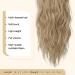 FESHFEN Blonde & Ash Blonde Mixed Curly Wavy Drawstring Ponytail Extension 18 inch - Synthetic Hairpiece for Women - Buy Online on GoSupps.com