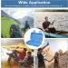 Yosoo Health Gear Waterproof Shockproof Hard Case - Outdoor Survival Storage Container - S Blue - Buy Online on GoSupps.com