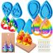 Harz Earring Set | 3 Pairs of Tear-Shaped Resin Earrings for DIY Jewelry | Versatile Pendant Shapes for Earrings & Necklaces - Buy Online on GoSupps.com