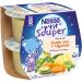 Nestl B b - P'tit Souper - Petits Pots B b - Pur e 7 L gumes - D s 8 mois - 2x200g Pur e du Soir aux 7 L gumes 2x200g