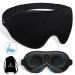 Wajdan Sleep Mask 100% Blackout Sleep Mask for Men & Women Ultra Soft & Comfortable Eye Mask for Sleeping Sleep Eye Mask with Zero Eye Pressure Sleeping Mask Includes a Storage Pouch & EarPlugs