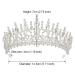 AW BRIDAL Silver Wedding Tiara for Bride - Queen Crown Crystal Headband for Quinceanera, Pageant, Prom, Birthday - Buy Online on GoSupps.com