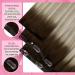 Youngsee Clip in Extensions - Balayage Real Hair Dark Brown & Blonde 30cm 80g - Premium Quality Clip-In Hair Extensions - Buy Online on GoSupps.com