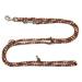 Dogeline Double Line Practice line for medium dogs up to 45 kg over 39 colors very stable (2.40 m country) 2.40 m brown-gray beige