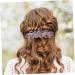 Ipetboom Rhinestone Hair Clip Metal Hair Clips for Women Wedding Hair Accessories Tiara Hair Barrettes for Women Thick Hair Spring Clip Purple Bride Rhinestones Temperament - Buy Online on GoSupps.com