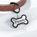 Personalized Yhananti Dog ID Tag - Engraved Glitter Bones Pendant for Small to Medium Dogs - Stainless Steel Pink Custom Name & Contact Info - Buy Online on GoSupps.com
