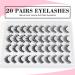 MAANGE 3D Faux Mink Eyelashes Set - 20 Pairs Reusable, Handmade, Natural & Dramatic Styles - Buy Online on GoSupps.com