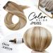 Moresoo Double Weft Blonde Human Hair Extensions 24 Inch - Medium Brown with Platinum Blonde Sew in Hair Extensions - 100g/Pack #P6/60 - Buy Online on GoSupps.com