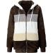Shop Hanxiulin Women's Fleece Plush Jacket - Warm Fluffy Zipper Hoodie for Outdoor Comfort - Brown - Buy Online on GoSupps.com