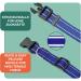 Reflective Dey Premium Dog Collar - Adjustable Nylon for Small & Large Dogs | Multi-Color & Size Options | Ideal for Dogs & Cats | Blue L (2.5 x 45-68 cm) - Buy Online on GoSupps.com