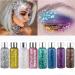 Mermaid Sequins Chunky Glitter Gel - Easy to Apply & Remove - Festival Liquid Eyeshadow for Body, Face, Hair, Nails - White - Buy Online on GoSupps.com