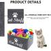 Geyecete Dog Apparel & Accessories/Pet Supplies Storage Basket - Collapsible Grey Bin for Office, Bedroom, Closet & Toys - Buy Online on GoSupps.com