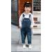 KIDSCOOL SPACE Baby & Little Boys/Girls Water Washed Ripped Soft Denim Overalls 18-24 Months - Deep Blue - Buy Online on GoSupps.com