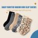Moon Tree Baby Non Slip Winter Socks - 6 Pairs, Animal Grain Mix, 0-12 Months - Buy Online on GoSupps.com
