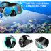 Zenoplige Snorkel Set - Adult Swim Goggles & Fins Kit for Snorkeling, Swimming, and Diving - Green/Black SM - Buy Online on GoSupps.com