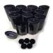 Empty Deodorant Containers - Twist-up Recyclable DIY Empty Deodorant OVAL Tubes Bottom-fill 2.0 Oz (12-Pack Black) 12-Pack Black