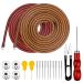 Homgaty 2 Piece Treadle Sewing Machine Belt  183cm 3/16 Replacement Leather Belt Treadle Parts with Hooks Sewing Bobbins Needle Threader  Needles Scissors Compatible with Singer/Jones Sewing Machine