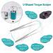 BRMDT 3-in-1 Tongue Scrapers Set for Adults and Kids - Medical Grade Stainless Steel Cleaners for Oral Care - Reduce Bad Breath - Includes Carrying Case (Silver) - Buy Online on GoSupps.com