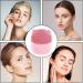 Harmoousue Silicone Face Scrubber | Penguin Shape Vibrating Face Brush - Skin Care Face Brushes for Women and Men Waterproof Electric Face Brush for Deep Cleaning Skin Pink - Buy Online on GoSupps.com
