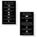 Brow Lamination Aftercare Instruction Cards | 50 Pack | 2x3.5 Business Card Size | DIY Brow Lift and Tint Kit | Snatched Brows - Black with White Icons - Buy Online on GoSupps.com