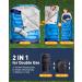 XL Queen Size Double Sleeping Bag for Two | Youth & Adult Camping & Backpacking | Cold & Warm Weather | With Pillow & Internal Pocket - Buy Online on GoSupps.com