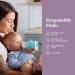Lifefactory 4oz Glass Baby Bottle with Silicone Sleeve, Stage 1 Nipple - BPA-Free, Lilac - Buy Online on GoSupps.com