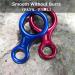 Azarxis 35kN Figure of Eight Descender - Blue Climbing Gear for Outdoor Recreation | International Shipping - Buy Online on GoSupps.com