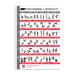 Clean Sports Kurzbang Workout Poster A1 with six full -body workouts to imitateDumbbell Sportposter for hobby room or fitness studio (Dina1)