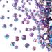 Jollin 3456pcs Flatback Rhinestones Glass Charms Diamantes Gems Stones for Nail Art 6 Size ss4 ss12 Light Purple AB