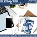 WESERWEF XXL Microfiber Glasses Cleaning Cloth - Optician Quality 30x30 cm for Glasses Smartphone Tablet & Camera - Blue Poppies Design - Buy Online on GoSupps.com