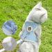 Breathable Rabbit Dishes with Leash | Adjustable Soft 2-Piece Set for Rabbits Hares and Small Animals - Outdoor Use (Blue & Gray) - Buy Online on GoSupps.com