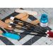 Angelus Paint Brush Set - 5 Piece Round, Flat, and Angular Artist Acrylic Shoe Painting Brushes - Buy Online on GoSupps.com