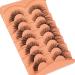 WTvane Style 1 20mm Cat Eye Mink False Eyelashes - Pack of 7 Pairs for Fluffy, Natural Look and Light Dramatic Fox Eye Effect - Buy Online on GoSupps.com