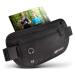 Praxxim The belly pocket for jogging - perfectly fitting running bag - belly pocket women & men - belt bag - polls for jogging and all cell phone sizes (black)