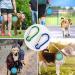 Slson Foldable Travel Pet Bowls - 2 Pack Silicone Dog & Cat Bowls with Lid & Hook - Portable 350ml for Hiking & Camping - Light Blue - Buy Online on GoSupps.com