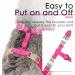 Thinkpet No-Pull Dog Harness & Leash Set - Breathable Adjustable & Reflective Safety Harness for Small Medium & Large Dogs | Soft Comfortable & Safe - Pink/Red (1 Pack) - Buy Online on GoSupps.com