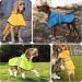 Buy Weesiber Reflective Waterproof Dog Rain Coat | Adjustable Pet Jacket Light Dog Smell Poncho with Hood for All Dog Sizes - Large Blue - Buy Online on GoSupps.com