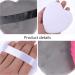 Minkissy 4pcs Heart Shape Makeup Blending Puffs | Soft Cotton Beauty Sponge for Powder Foundation - Large Size - Buy Online on GoSupps.com