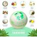 7Leaves Nature Hemp Bath Bomb Jasmine - Large 6oz All-Natural Fizzies for Skin Moisturizing - Buy Online on GoSupps.com