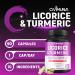 Licorice Capsules with Licorice Turmeric Root Ginger Root Peppermint Leaf Papaya Fruit- 3 Months Supply - Buy Online on GoSupps.com