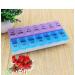 14 Compartments Pill Organizer Box - Weekly AM/PM Classic Pill Planner Purple & Blue - Order Internationally - Buy Online on GoSupps.com