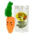 WufWuf MyMeow Krazy Carrot Refillable Cat Toy with 10 North American Natural Catnip Refill Bags Interactive Indoor and Outdoor Cat Nip Toy for Cats and Kittens Carrot Refillable Cat Toy with 10 Catnip Refill Bags