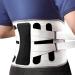 Back Brace for Men & Women - Immediate Relief for Lower Back Pain Sciatica Herniated Disc Scoliosis Super Strong Support-5 Aluminum Stays for Maximum Stability- Prevents Injury During Heavy Lifting for Home & Work/ Breathable Size: M Medium