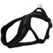Trixie Premium touring harness size S - M: breast circumference 40 70 cm/20 mm in black - sporty dog harness with pleasant fleece padding continuously adjustable for small dogs 203801 black S M: 40 70 cm/20 mm